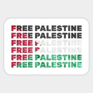 Free Palestine Support Palestine Sticker